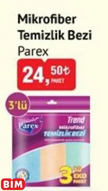 PAREX MİKROFİBER  TEMİZLİK BEZİ